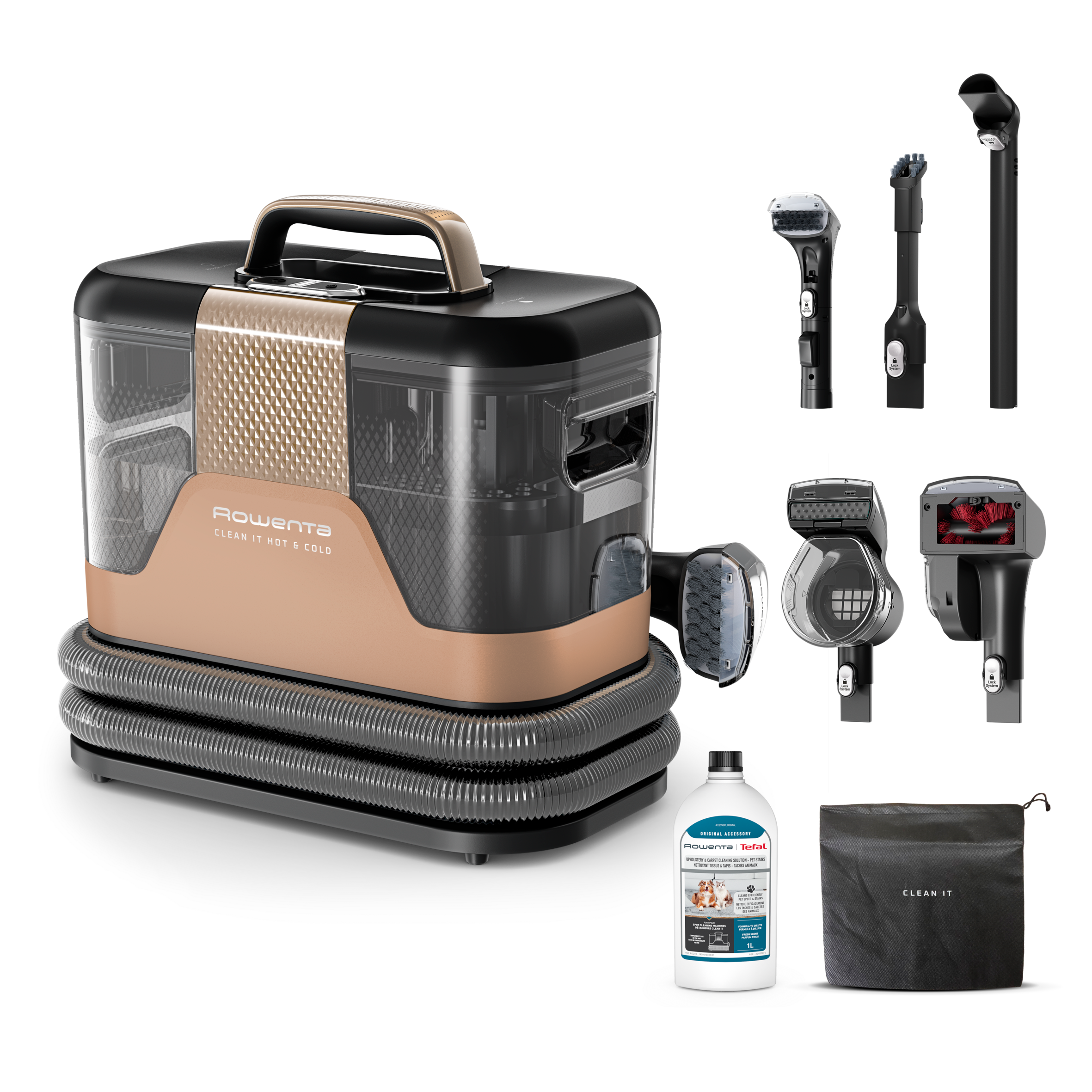 Clean It Hot & Cold, Shampouineuse, Nettoyeur détacheur, Eau chaude & eau froide