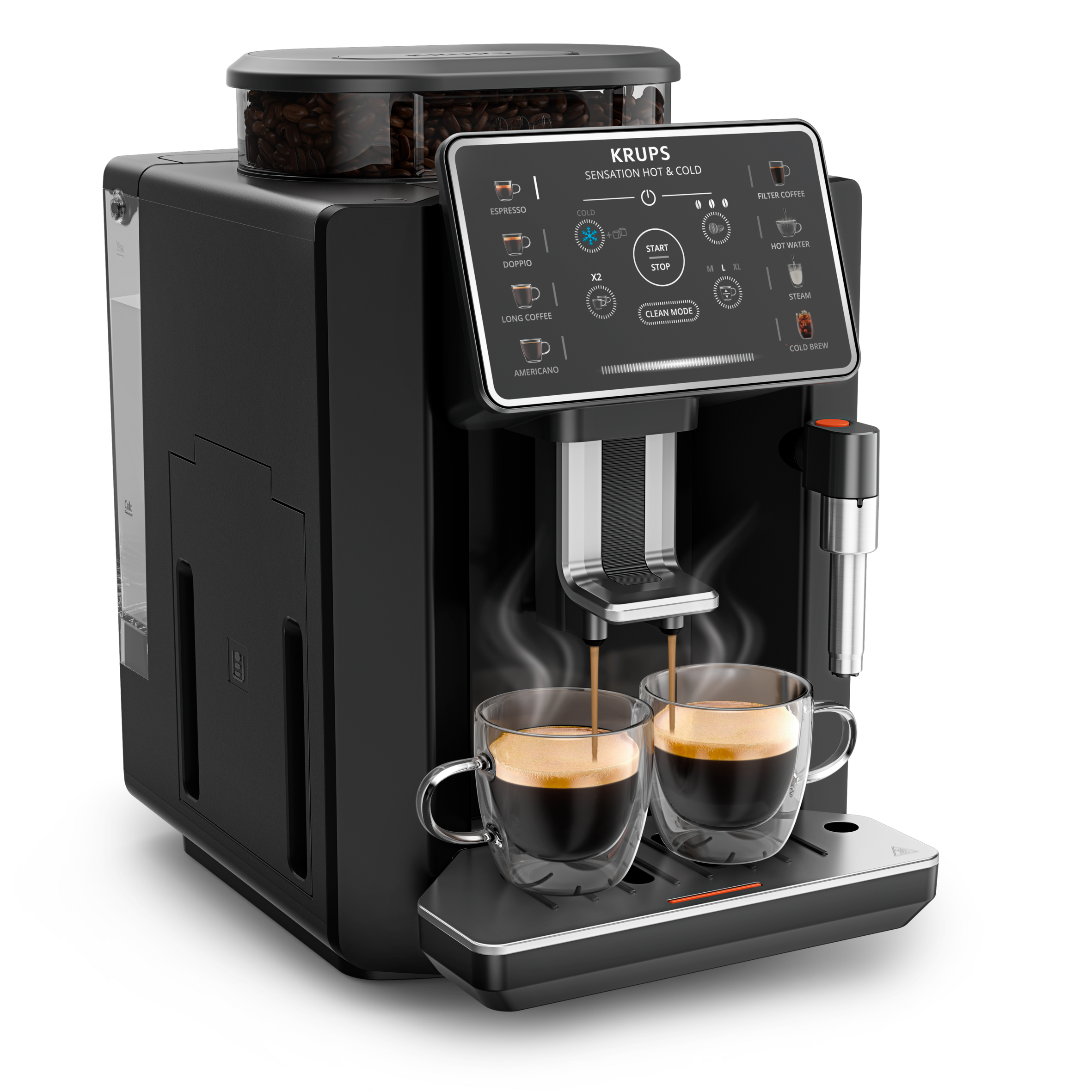 Sensation Hot & Cold, Machine à café automatique, 12 recettes, Cold brew