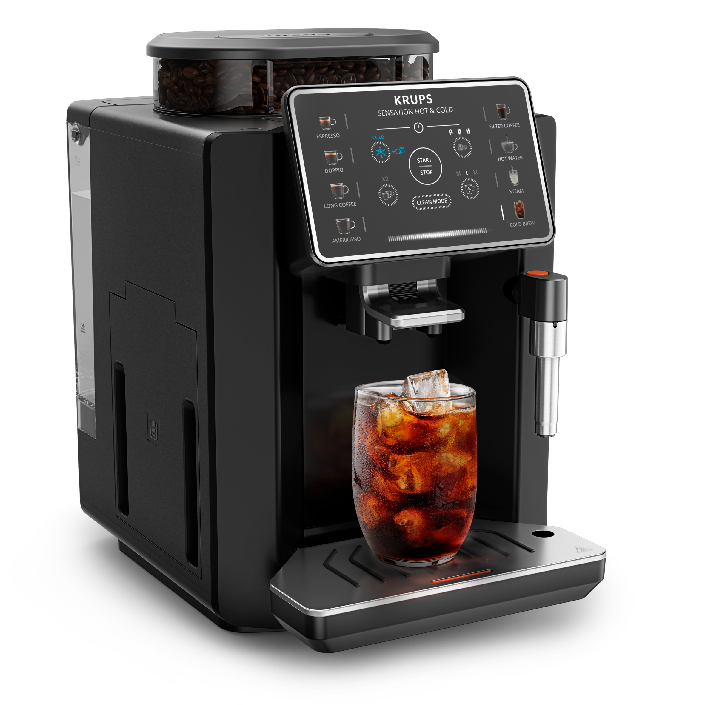 Sensation Hot & Cold, Machine à café automatique, 12&nbsp;recettes, Cold brew