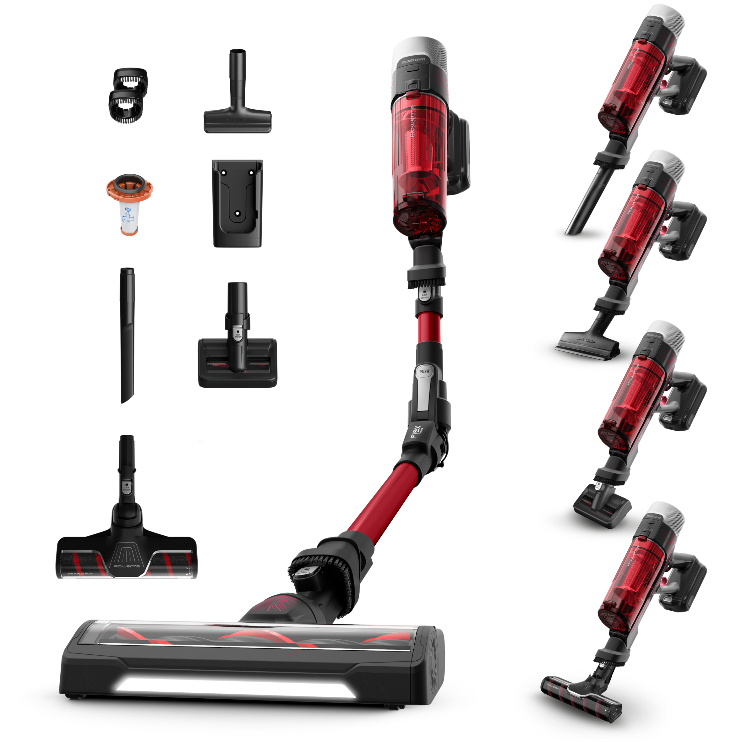 X-Force Flex 9.60, Aspirateur balai sans fil, 100 AW, 45min, Kit complet