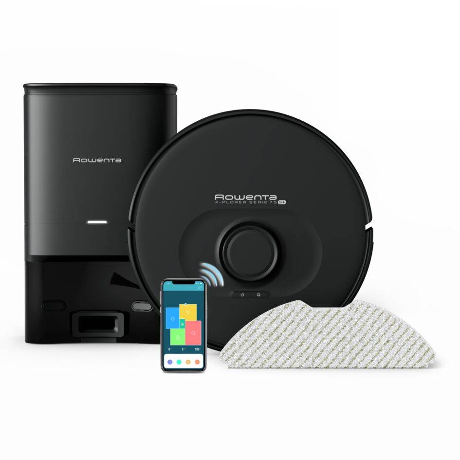 X-Plorer Série 75S+, Aspirateur robot, Navigation intelligente, 120min, station