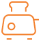 Icon orange d&apos;un grille pain krups pour page forfait de réparation