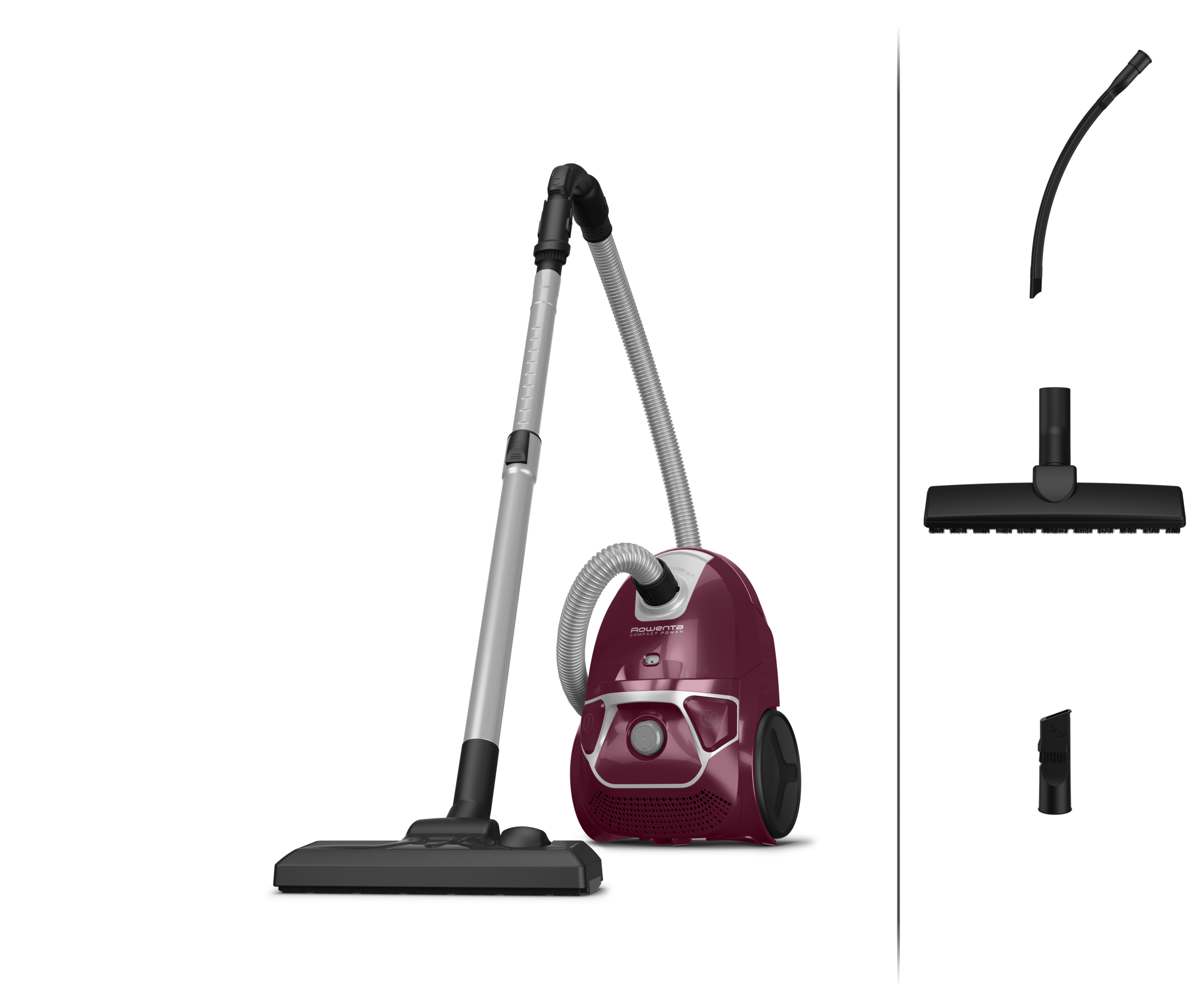 Compact Power Aspirateur avec sac, 900W max, compact, haute filtration, 3L