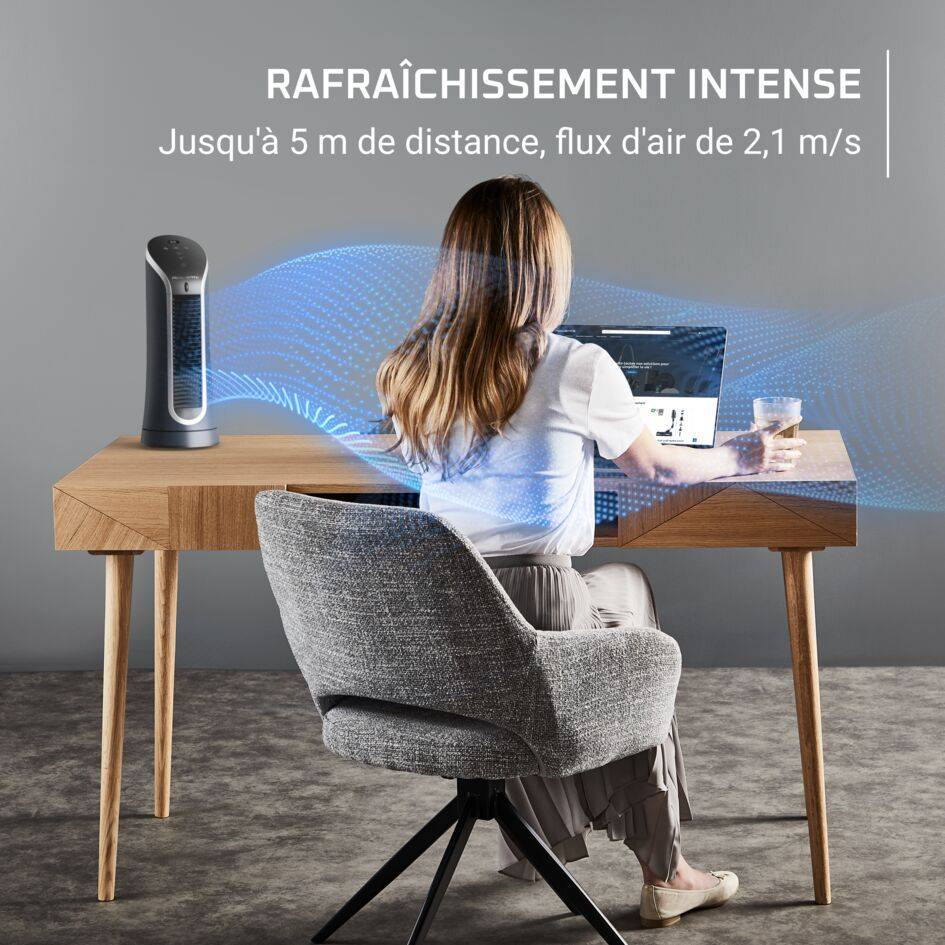 Eole Silence Force, Ventilateur Tour, Rafraîchissement Intense, Silencieux