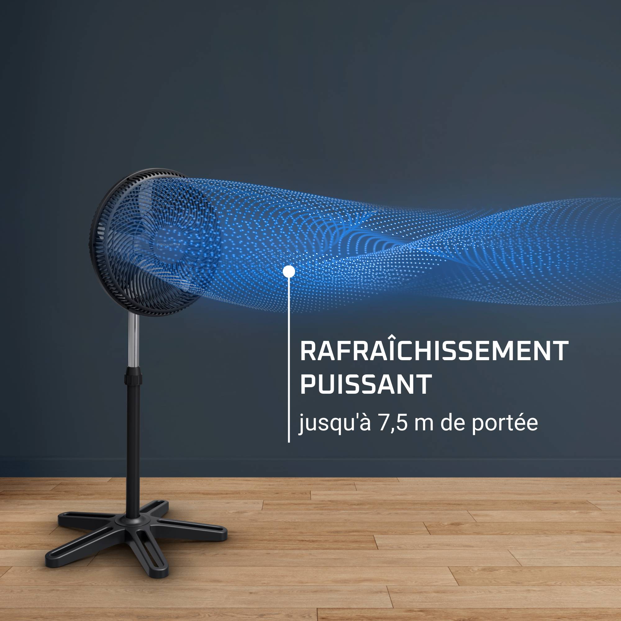 Turbo Essential, Ventilateur sur pied, Ecoconçu, Performant, Compact