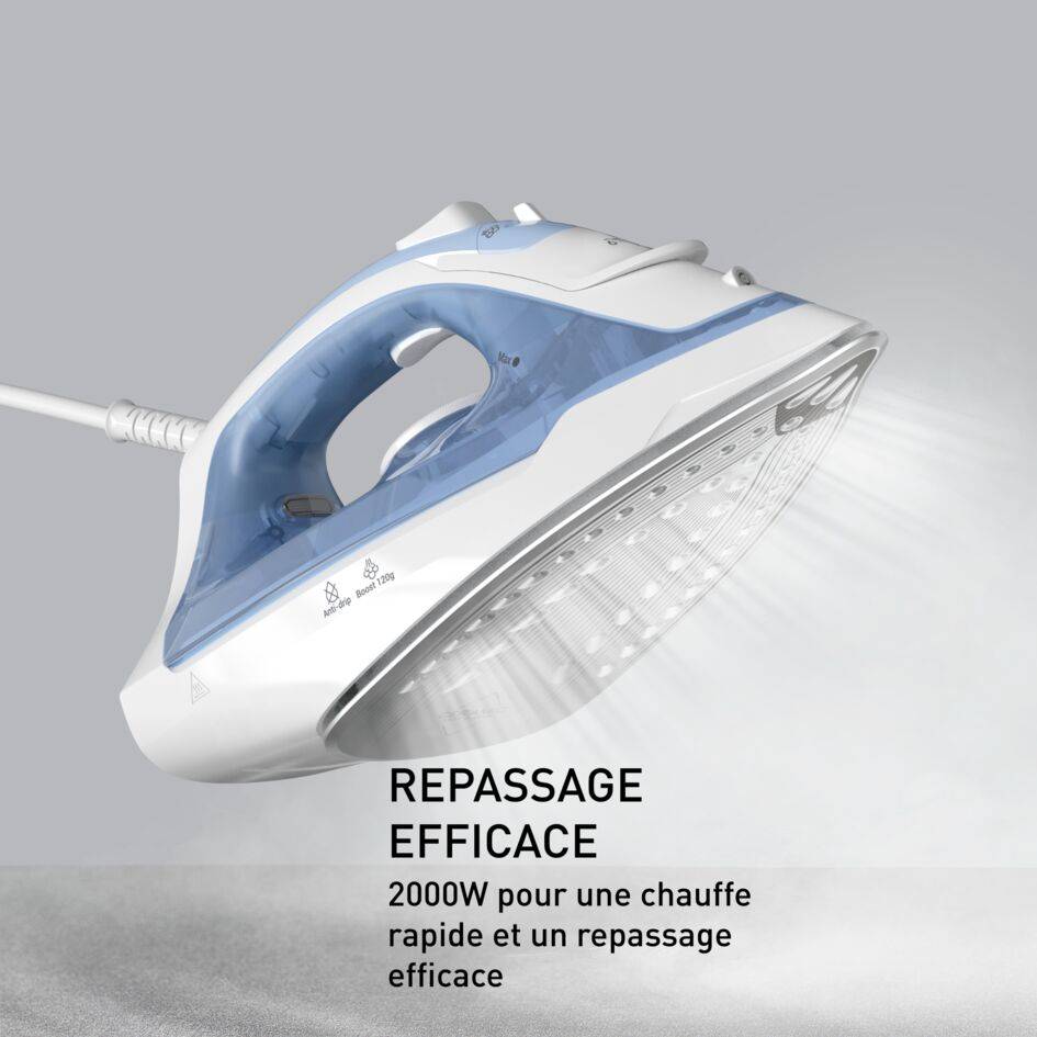 Virtuo 30, Fer vapeur, Puissance 2 000 W, Repassage rapide et facile