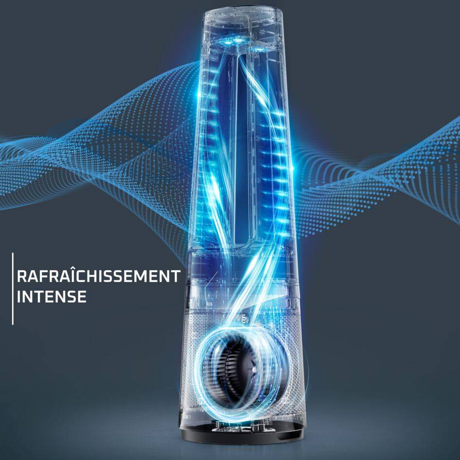 Eclipse 3-en-1 Connect, Purificateur Chauffage Ventilateur, Puissant, 32dB