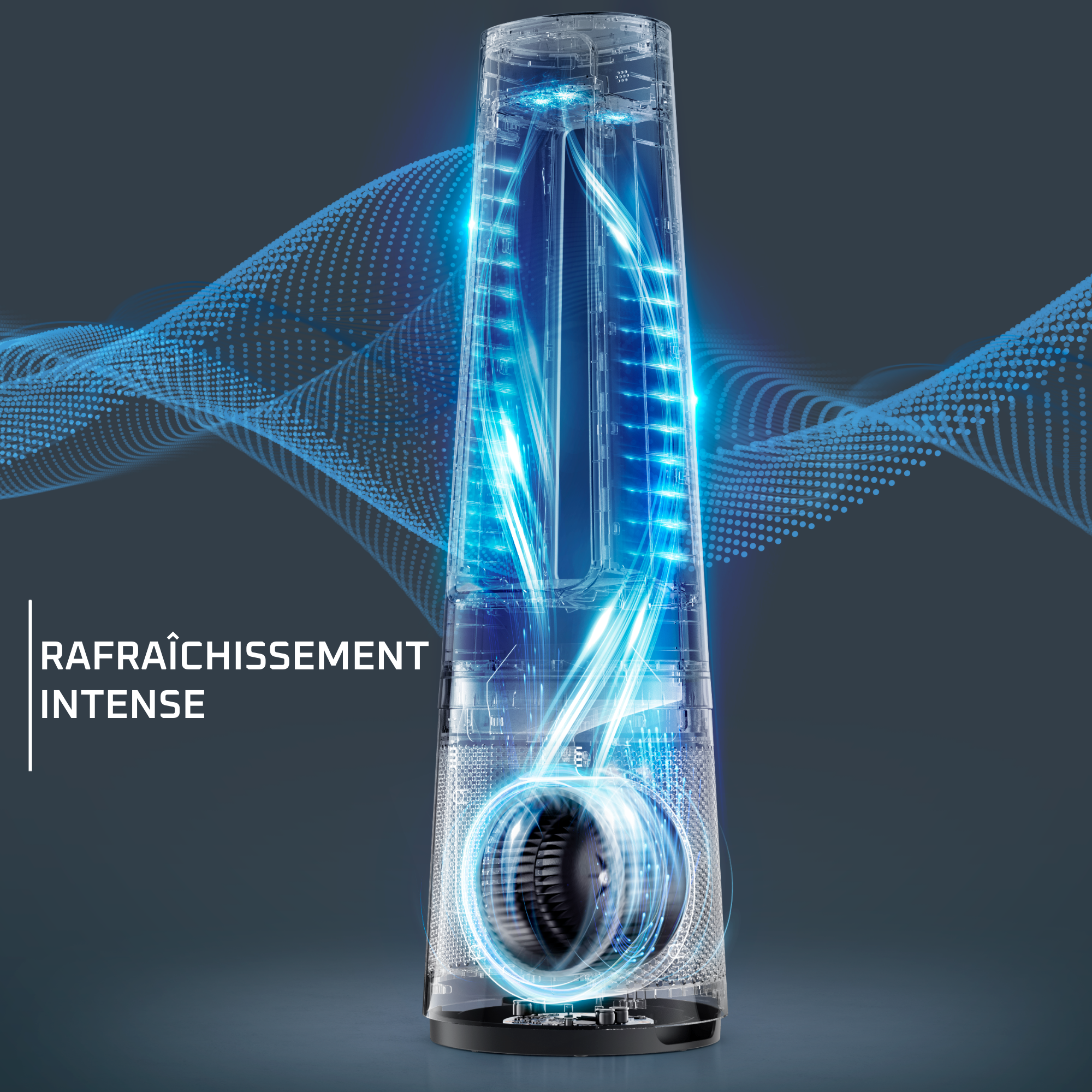 Eclipse 3-en-1 Connect, Purificateur Chauffage Ventilateur, Puissant, 32dB