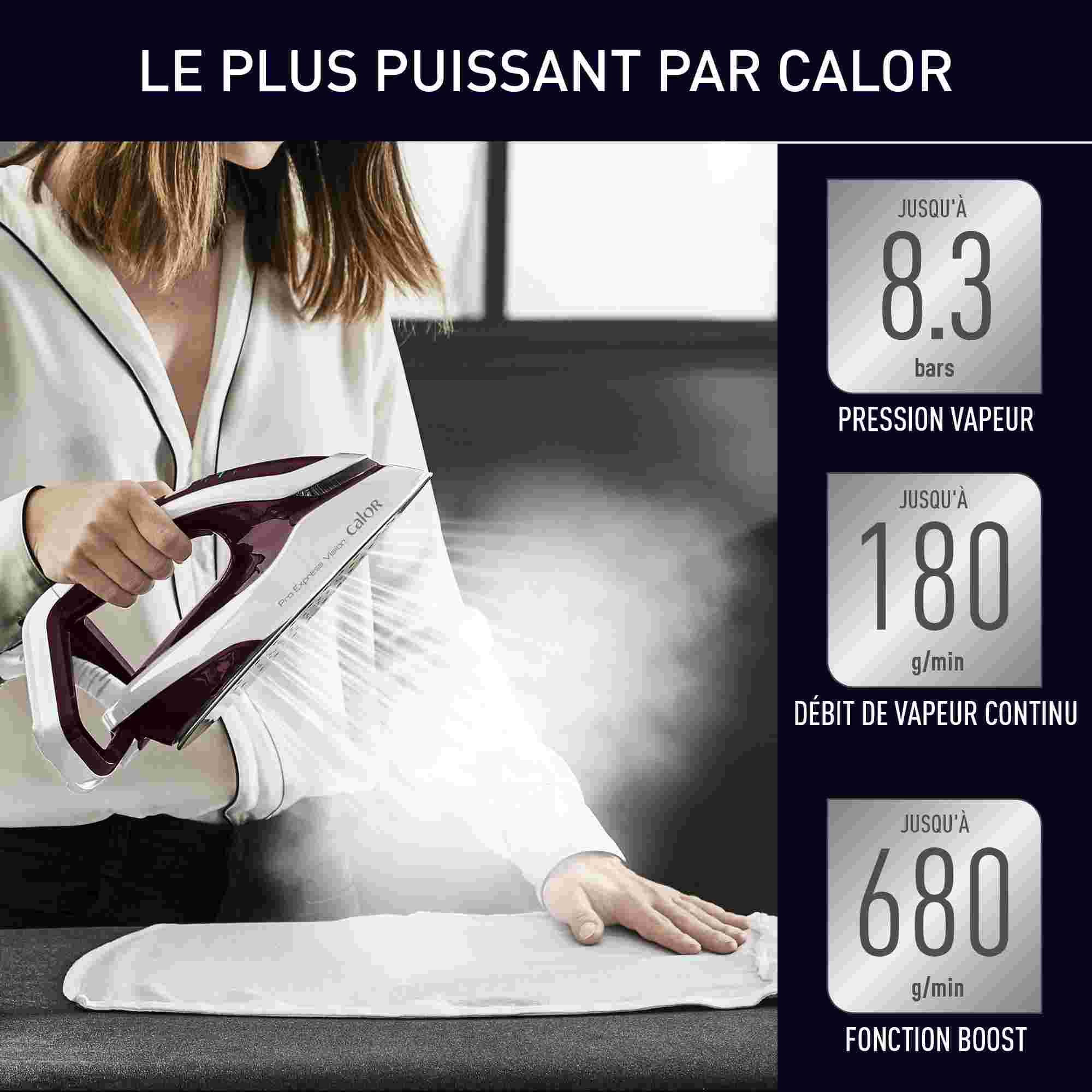Pro Express Vision, Centrale Vapeur Haute Pression, 8,3 Bars, 180 g/min