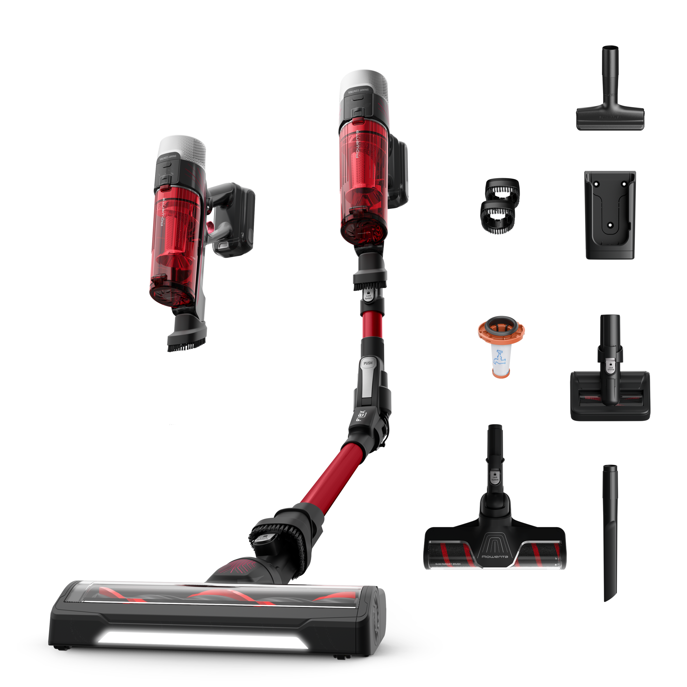 X-Force Flex 9.60, Aspirateur balai sans fil, 100 AW, 45min, Kit complet