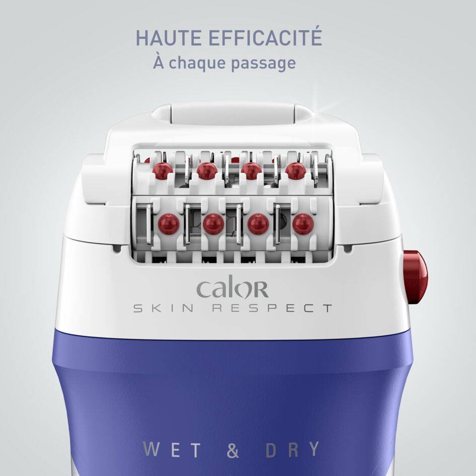 Skin Respect Épilateur, 100 % étanche, Respecte la peau, Fabriqué en France