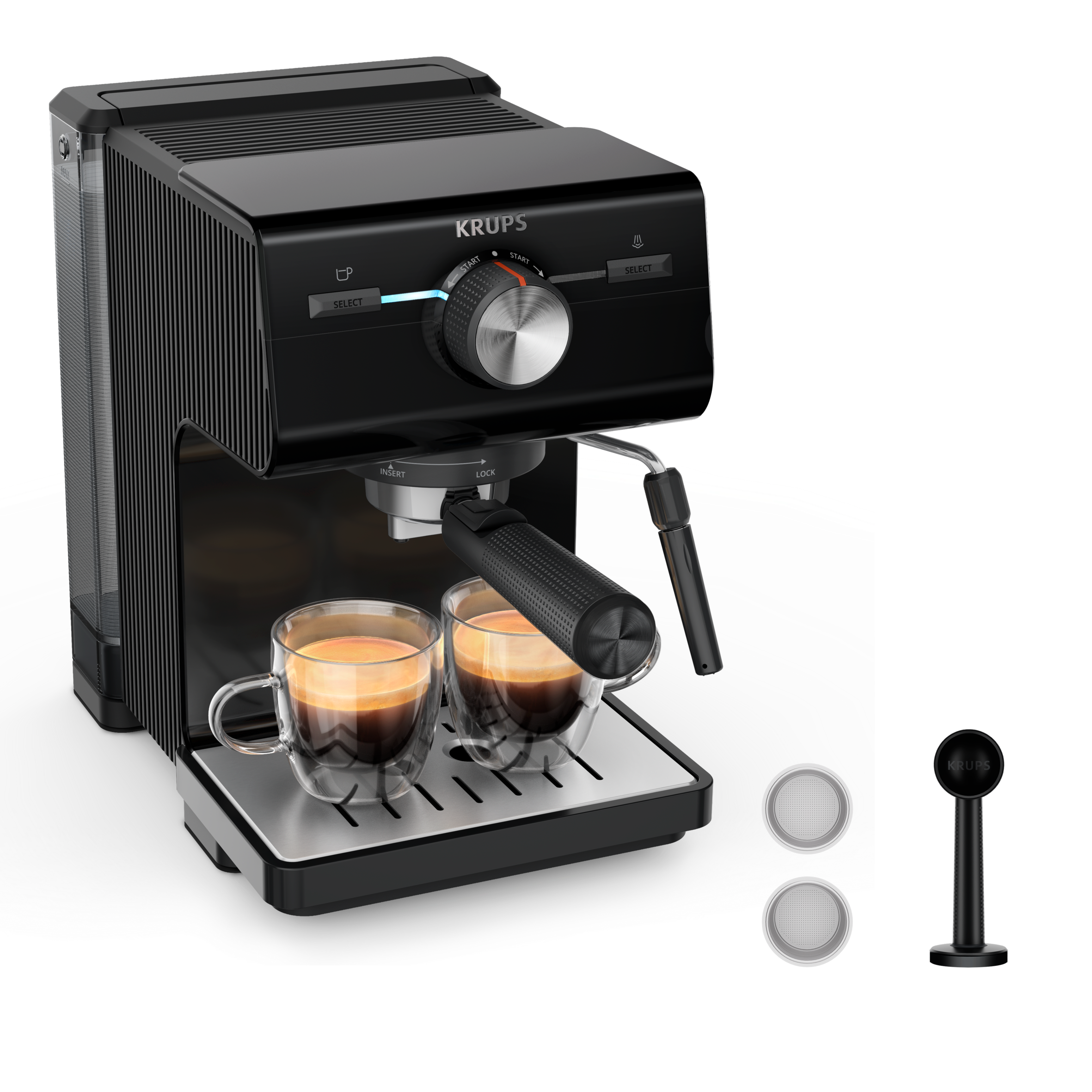 Machine espresso manuelle Authentic Noire