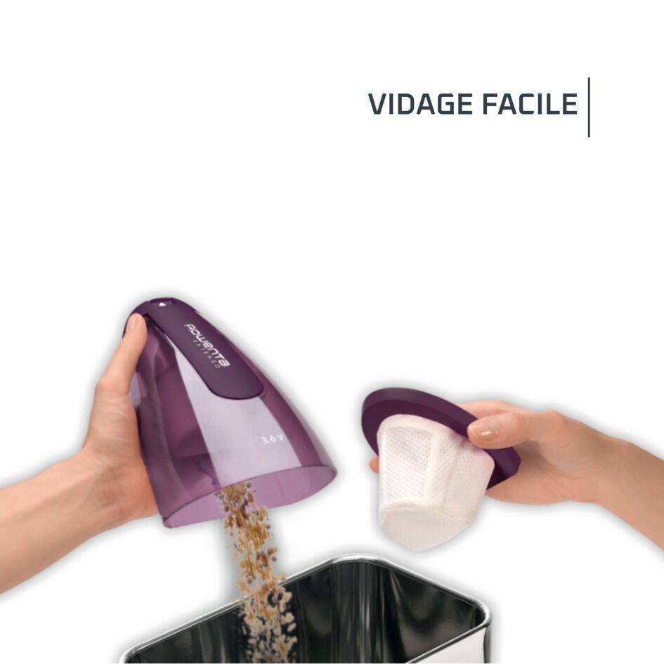 Extenso Aspirateur à main, Sans fil, Léger, Simple d'utilisation, Embout télescopique