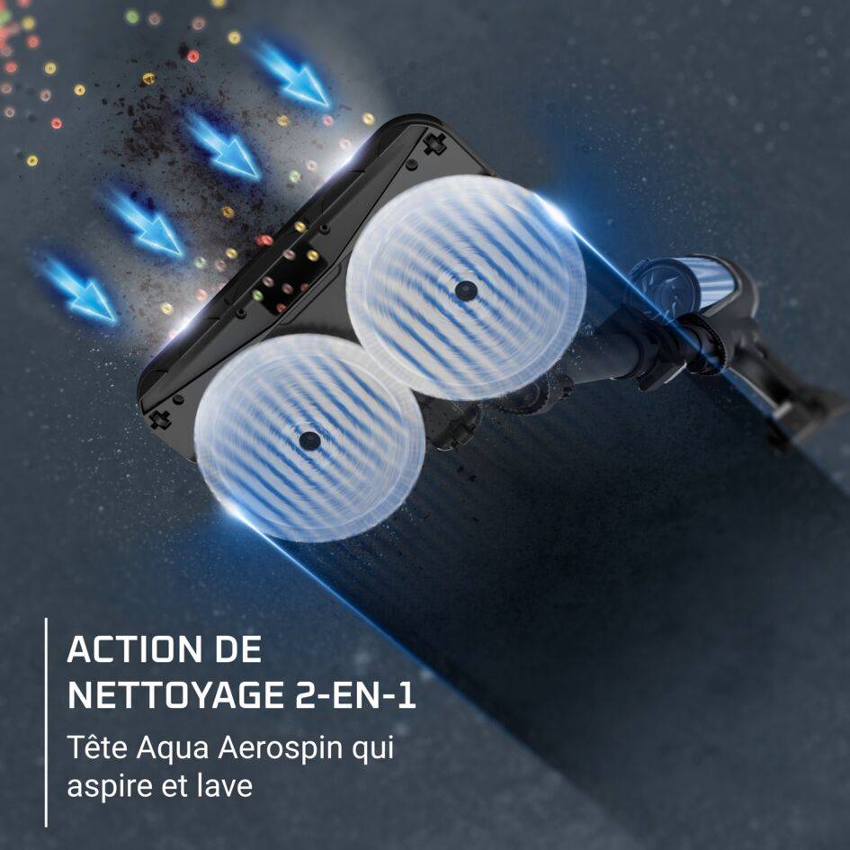X-Force Flex 13.60 Aqua, Aspirateur balai sans fil, 150 AW, 60 min, Tête Lavante