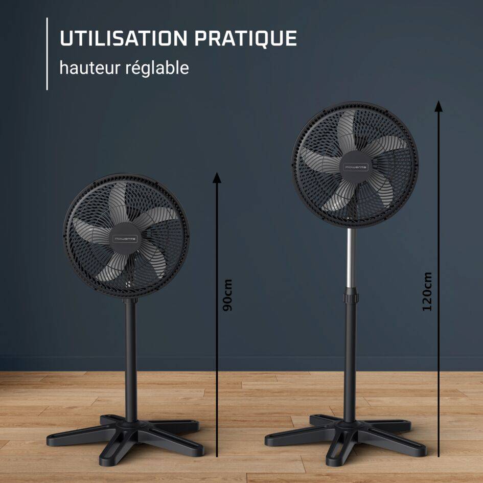Turbo Essential, Ventilateur sur pied, Ecoconçu, Performant, Compact