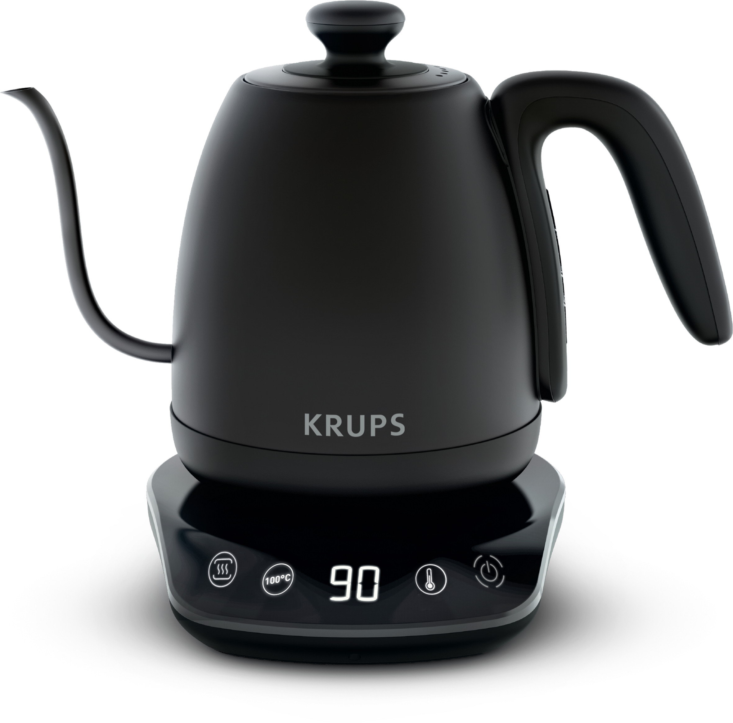 Bouilloire, Col de cygne, 8 réglages de température, Noire