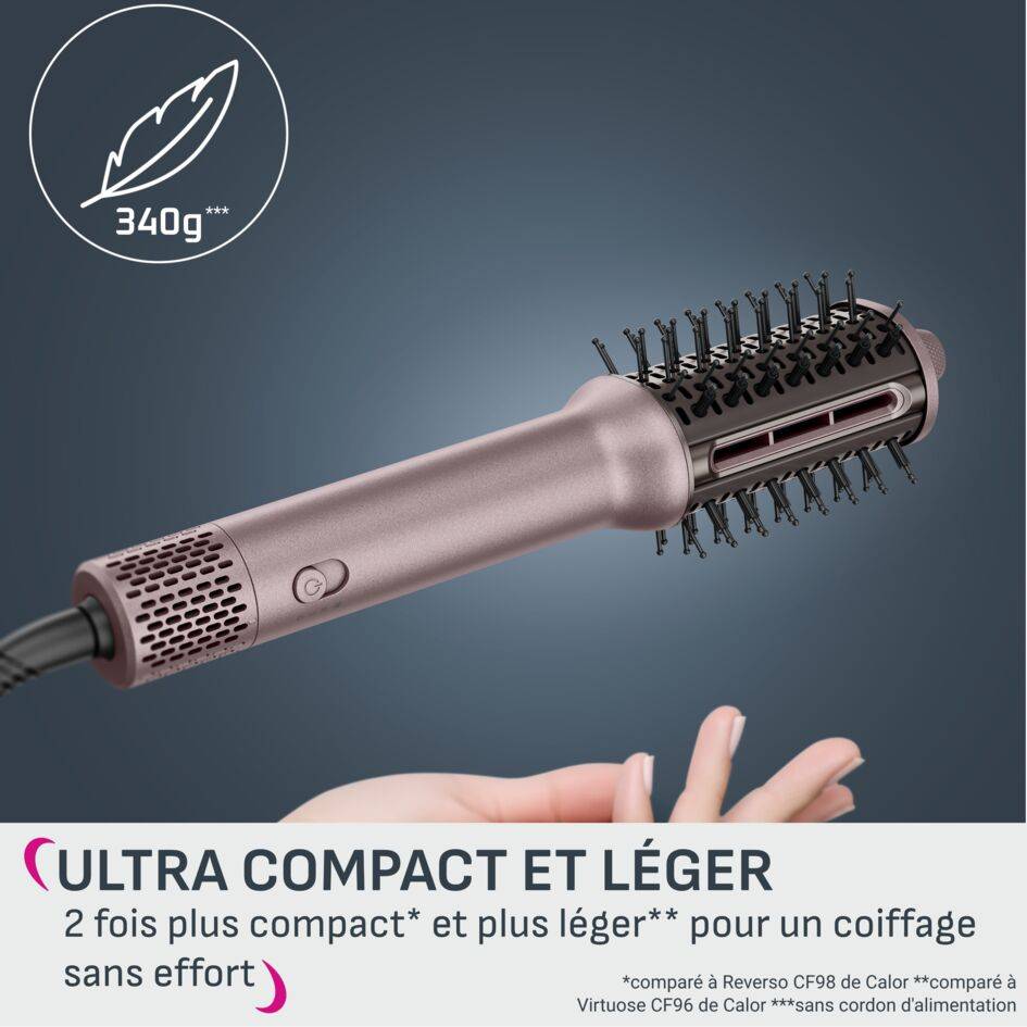 Air Brush 3D Nano, Brosse soufflante 3-en-1, Ultra-compacte et légère