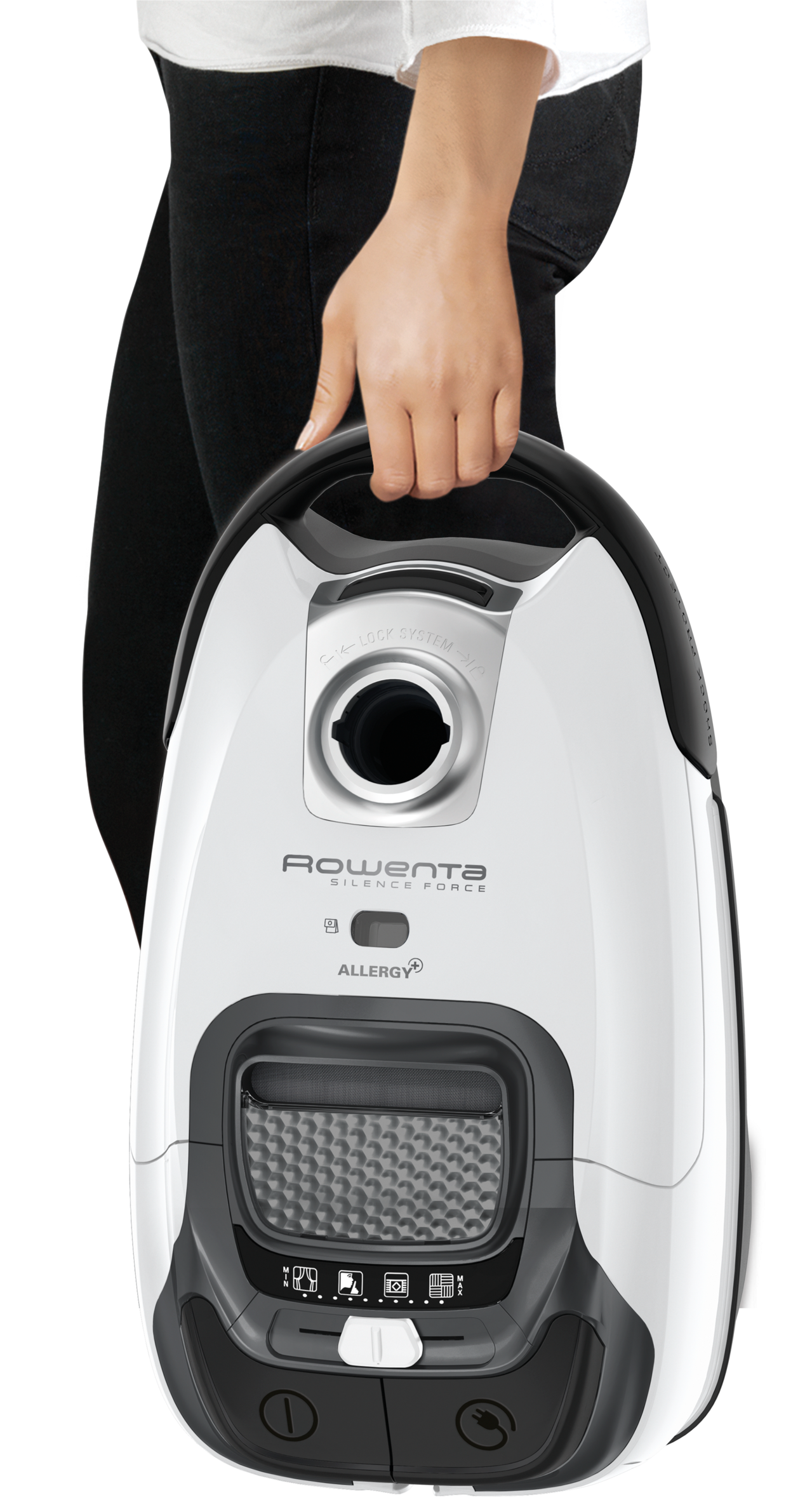 Silence Force Effitech, Aspirateur avec sac, 57 dB(A), Puissant, 4,5L