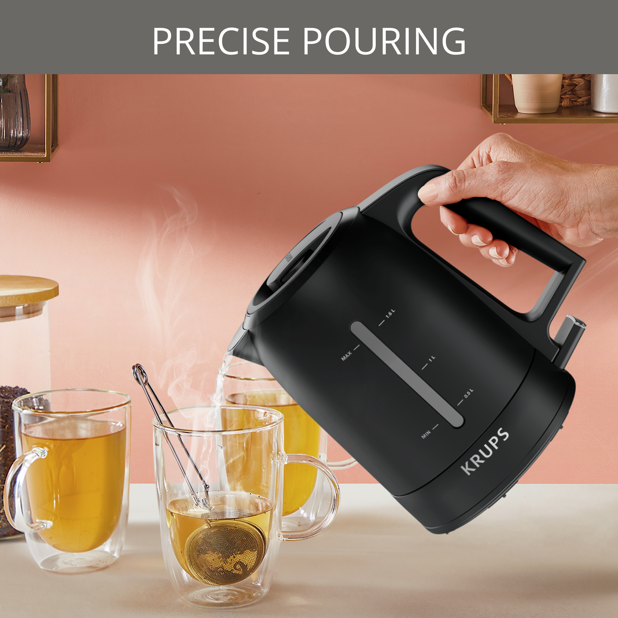 BOUILLOIRE 1.6L NOIR