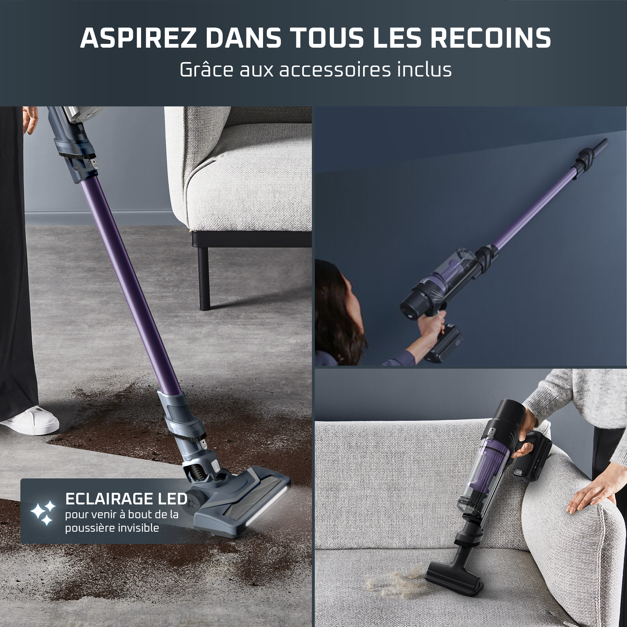 X-Pert 7.60, Aspirateur balai sans fil, 140W, 45min, Léger