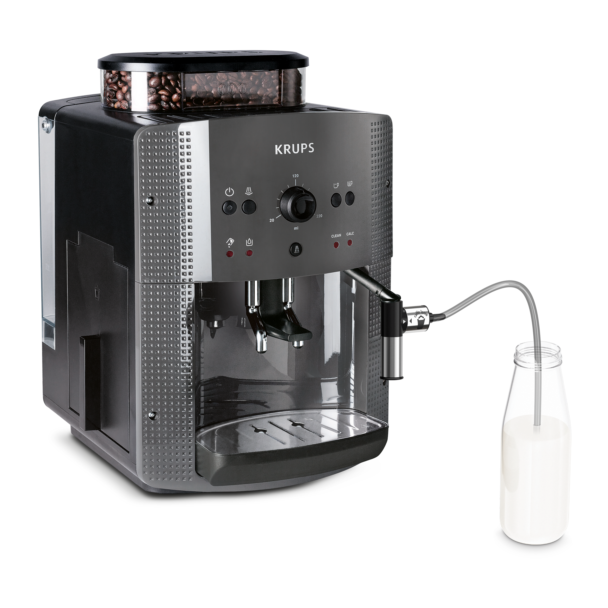 KRUPS Essential grise + accessoire lait