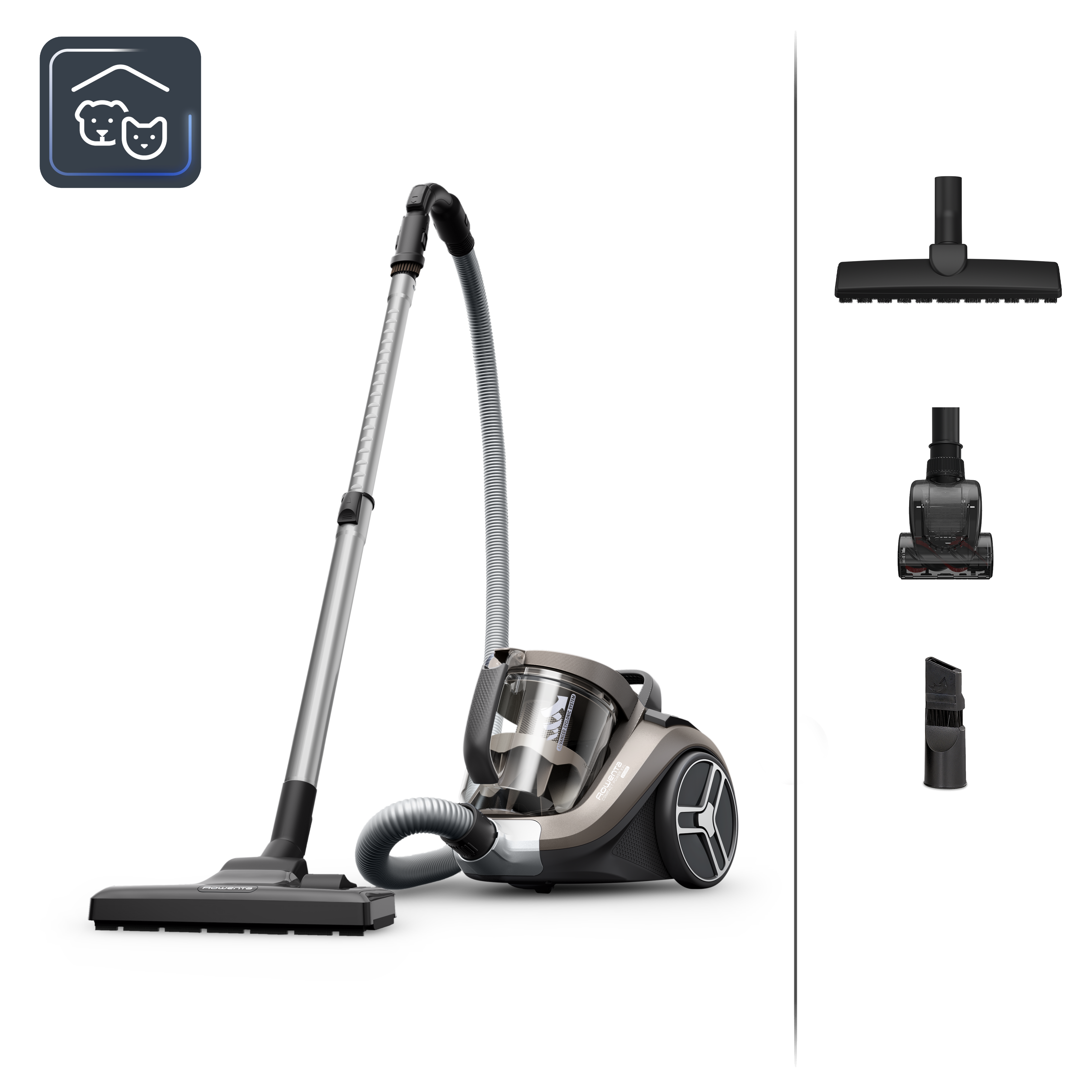 Compact Power Cyclonic XXL, Aspirateur sans sac, 900W, 2,5L