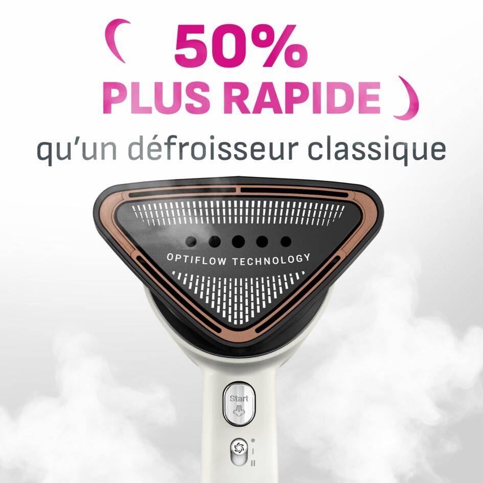 AeroSteam Plus, Le défroisseur à main révolutionnaire, Les résultats d'un fer en un seul passage, Réservoir 130mL