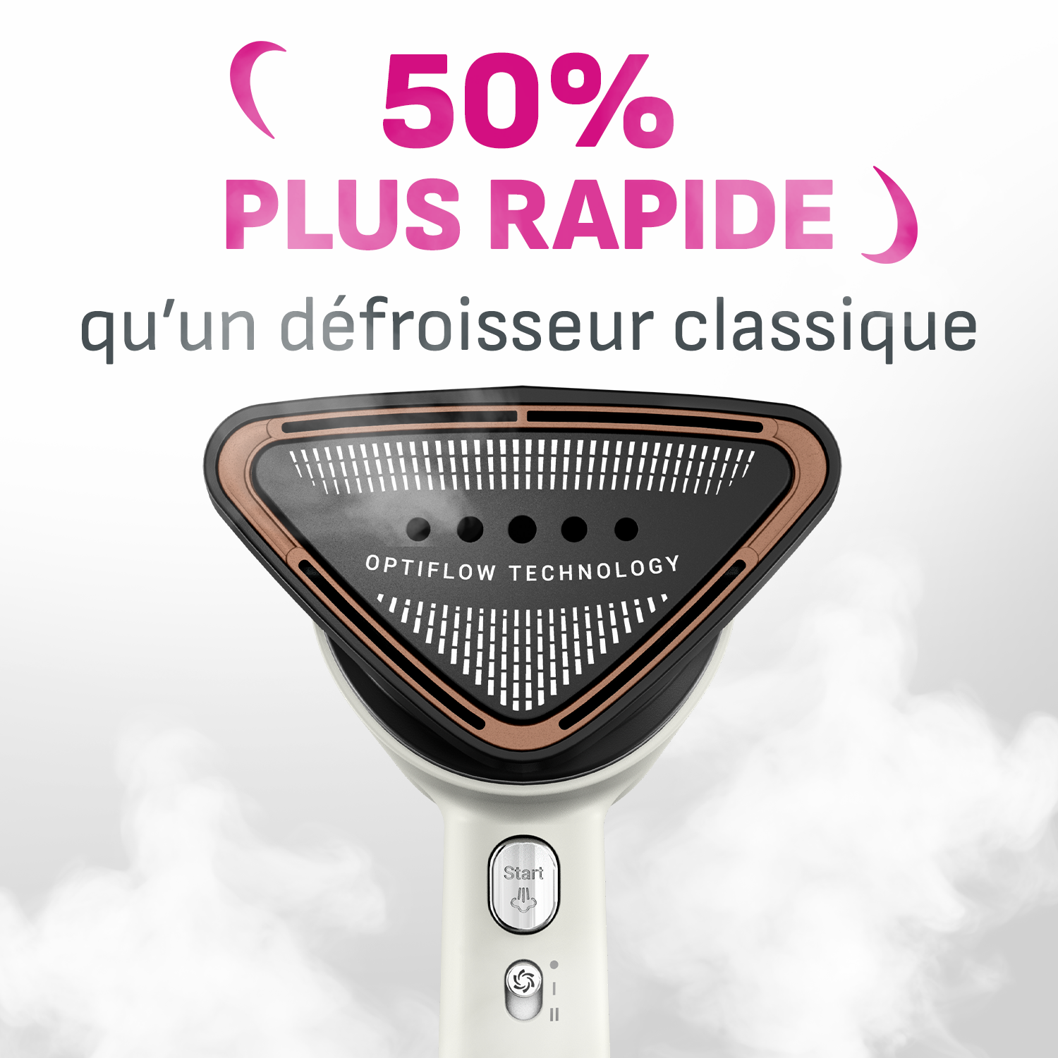 AeroSteam Plus, Le défroisseur à main révolutionnaire, Les résultats d'un fer en un seul passage, Réservoir 130mL