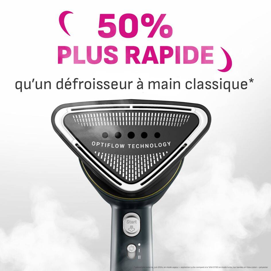 AeroSteam, Défroisseur à main révolutionnaire, Résultats d'un fer en un seul passage, Réservoir 100 ml, Calor