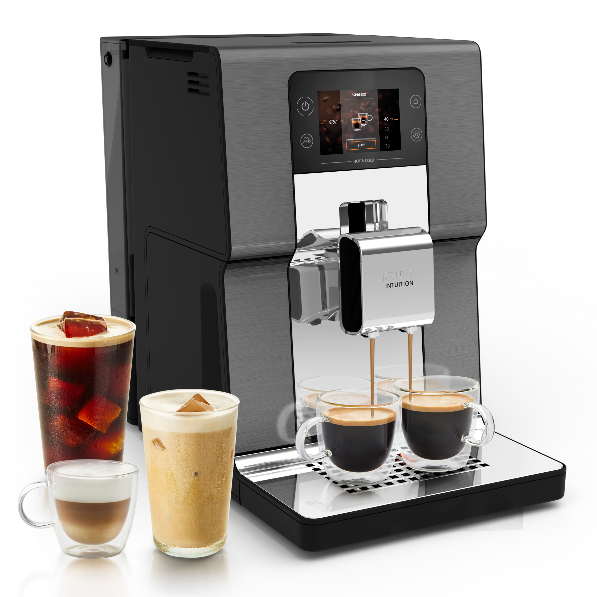 Intuition Experience Hot&Cold, Machine espresso automatique, 36&nbsp;recettes