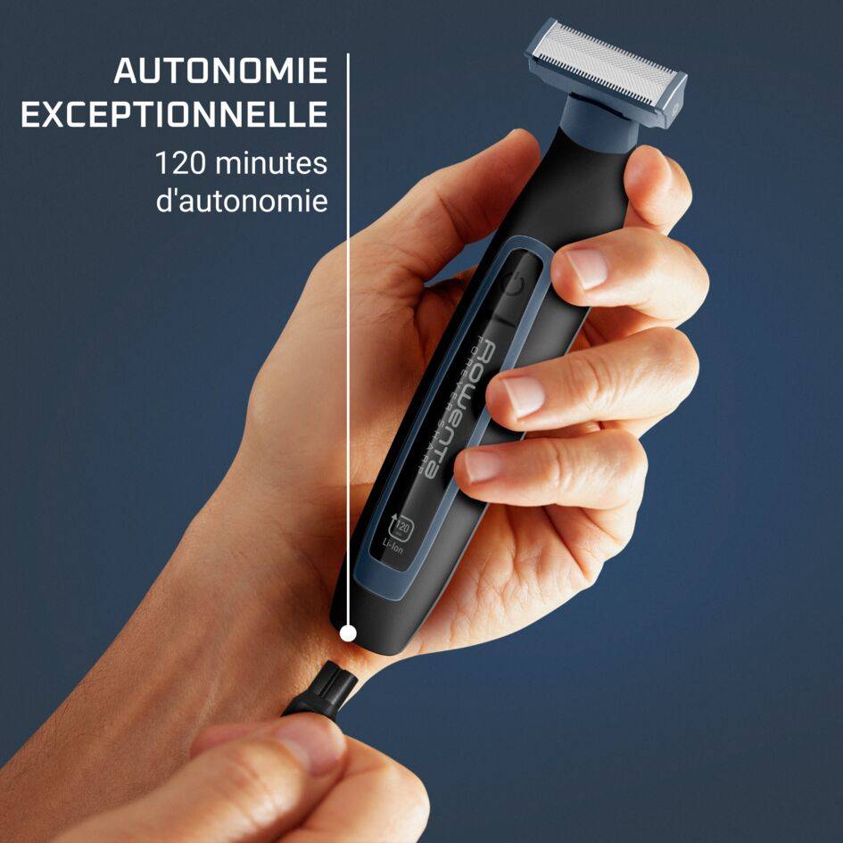 Forever Sharp, Tondeuse barbe 3-en-1, Taille, Stylise, Rase