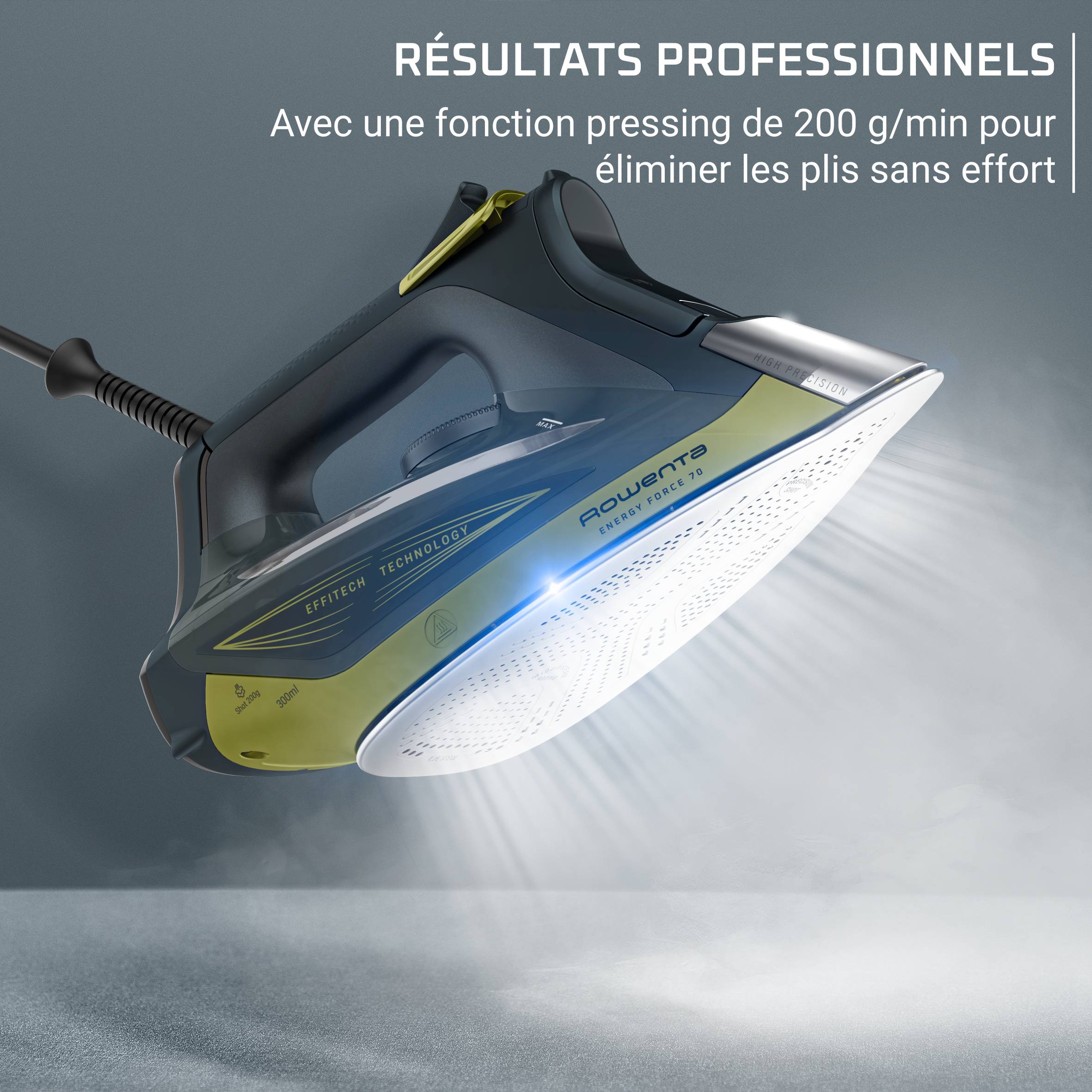 Energy Force 70, Fer vapeur, Fonction pressing puissante, Économies d'énergie