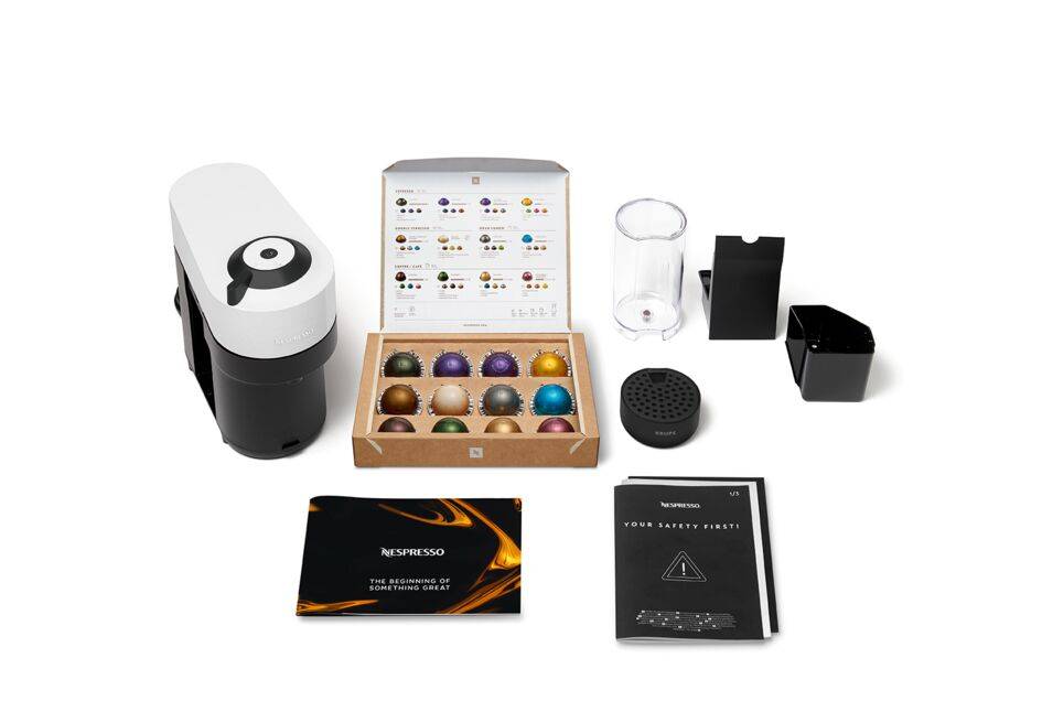 Vertuo Pop, Machine à café à grains Nespresso, Blanche, KRUPS