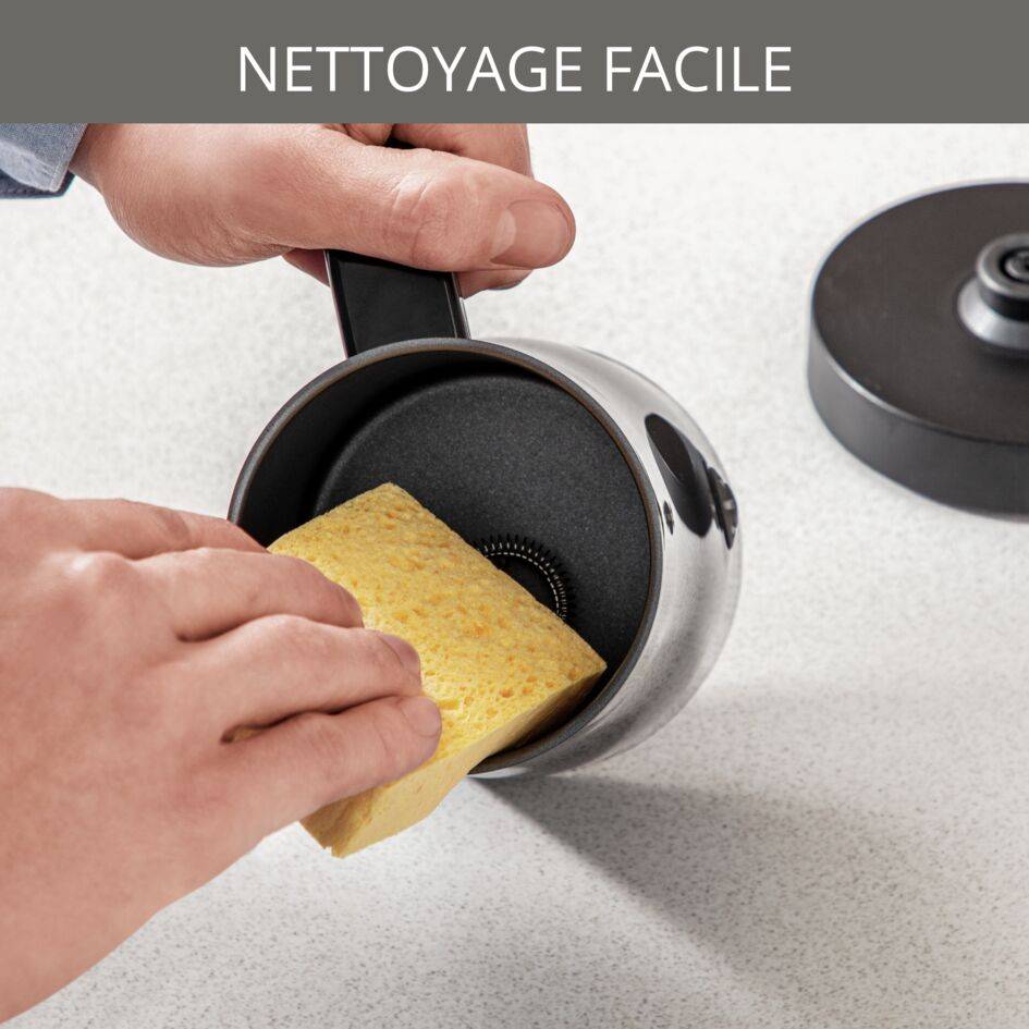 MOUSSEUR A LAIT AUTOMATIQUE NOIR