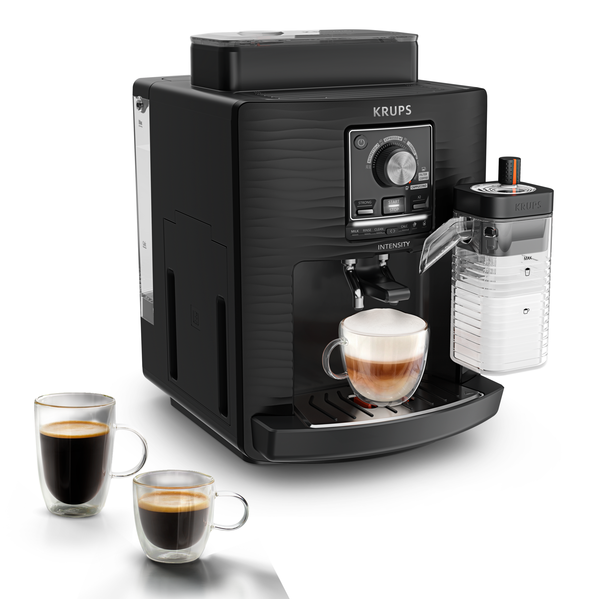 Intensity Lait, Machine espresso entièrement automatique, 5 boissons, KRUPS