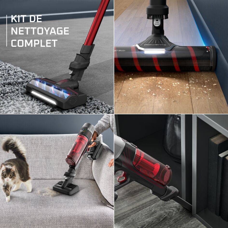 X-Force Flex 9.60, Aspirateur balai sans fil, 100 AW, 45min, Kit complet