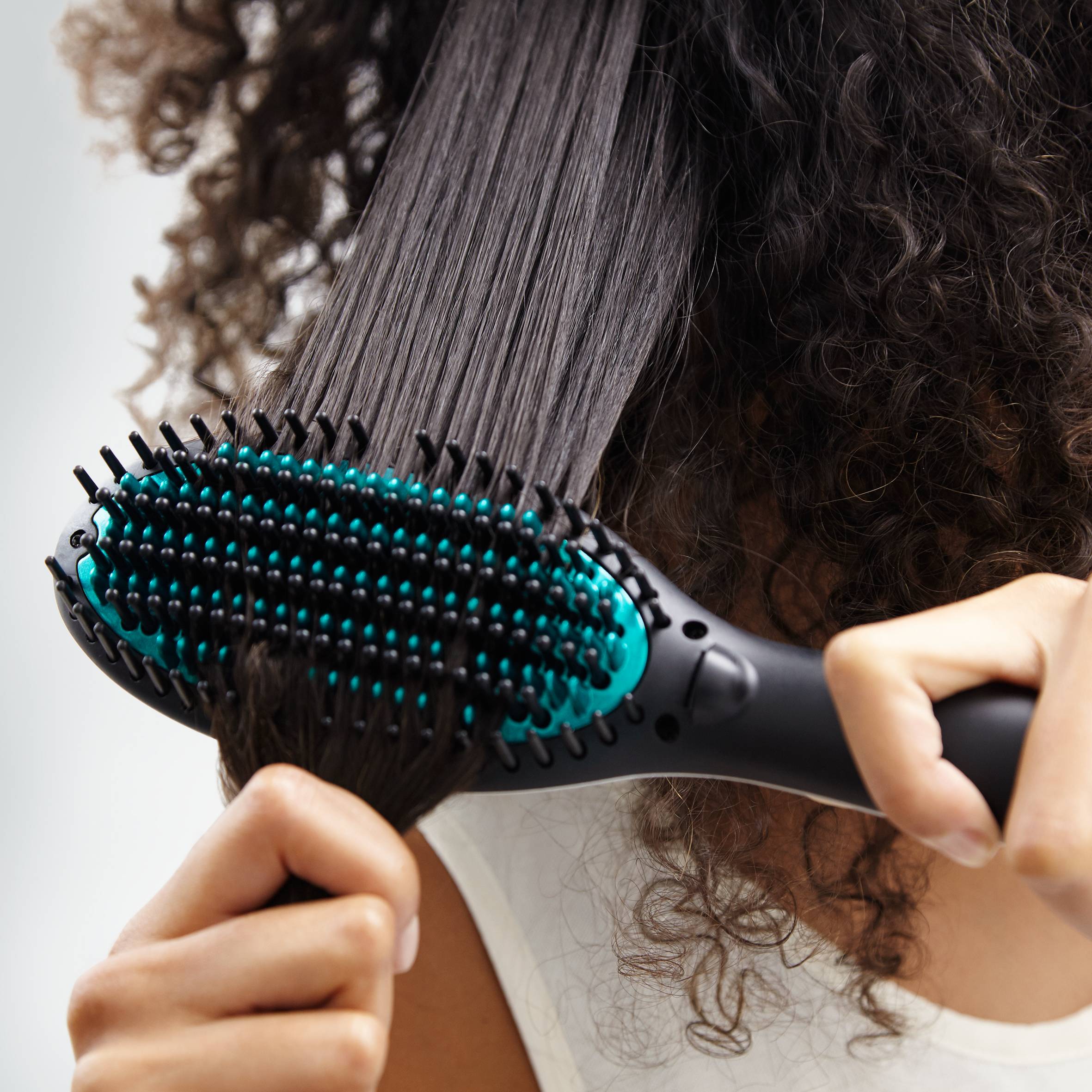 Power Straight, Brosse lissante, Lissage facile cheveux frisés et crépus