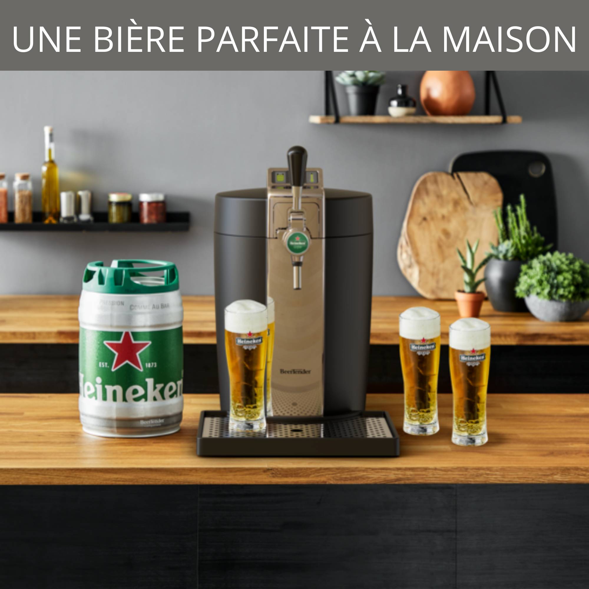 RECONDITIONNÉ Machine à bière BEERTENDER  noir et chrome