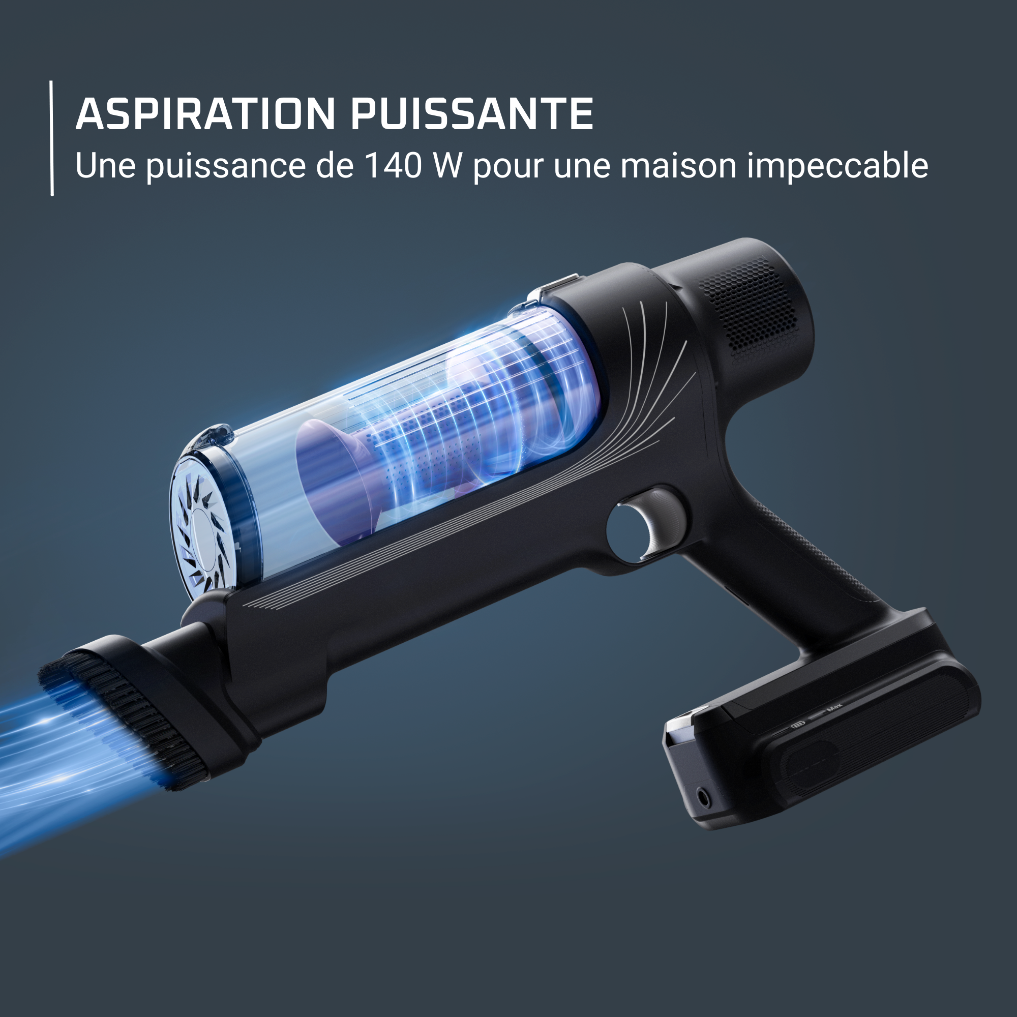X-Pert 7.60, Aspirateur balai sans fil, 140 W, Jusqu'à 45 min