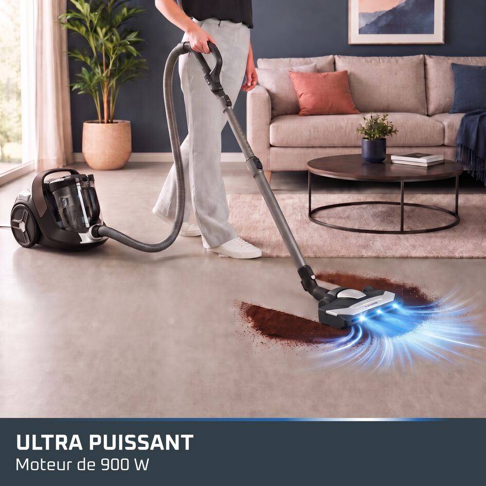 Silence Force Cyclonic 8, Aspirateur sans sac, Puissant, Très silencieux