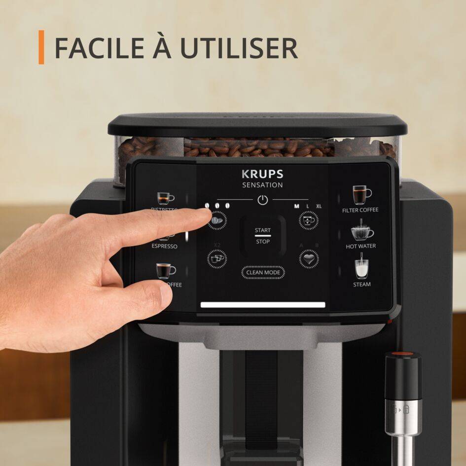 Sensation C10 Machine à café à grains noir