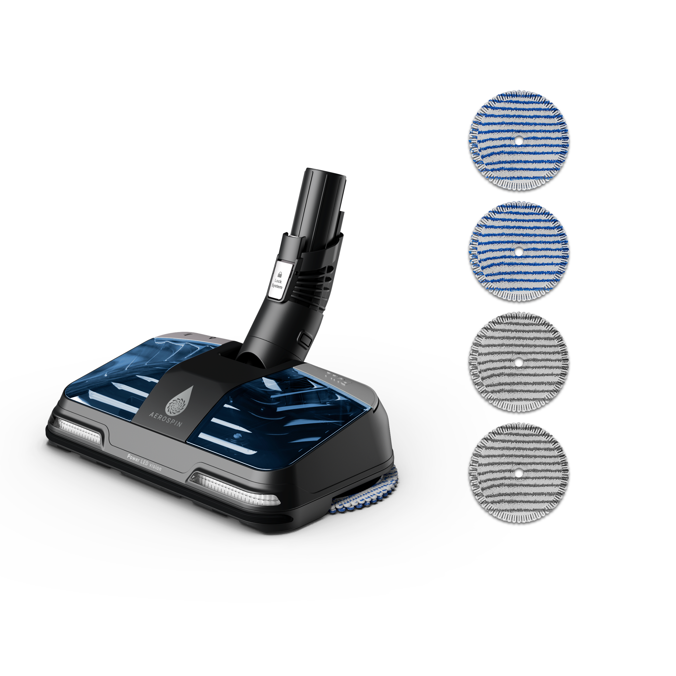 Lingettes microfibres x4 ZR009503 pour tête Aerospin