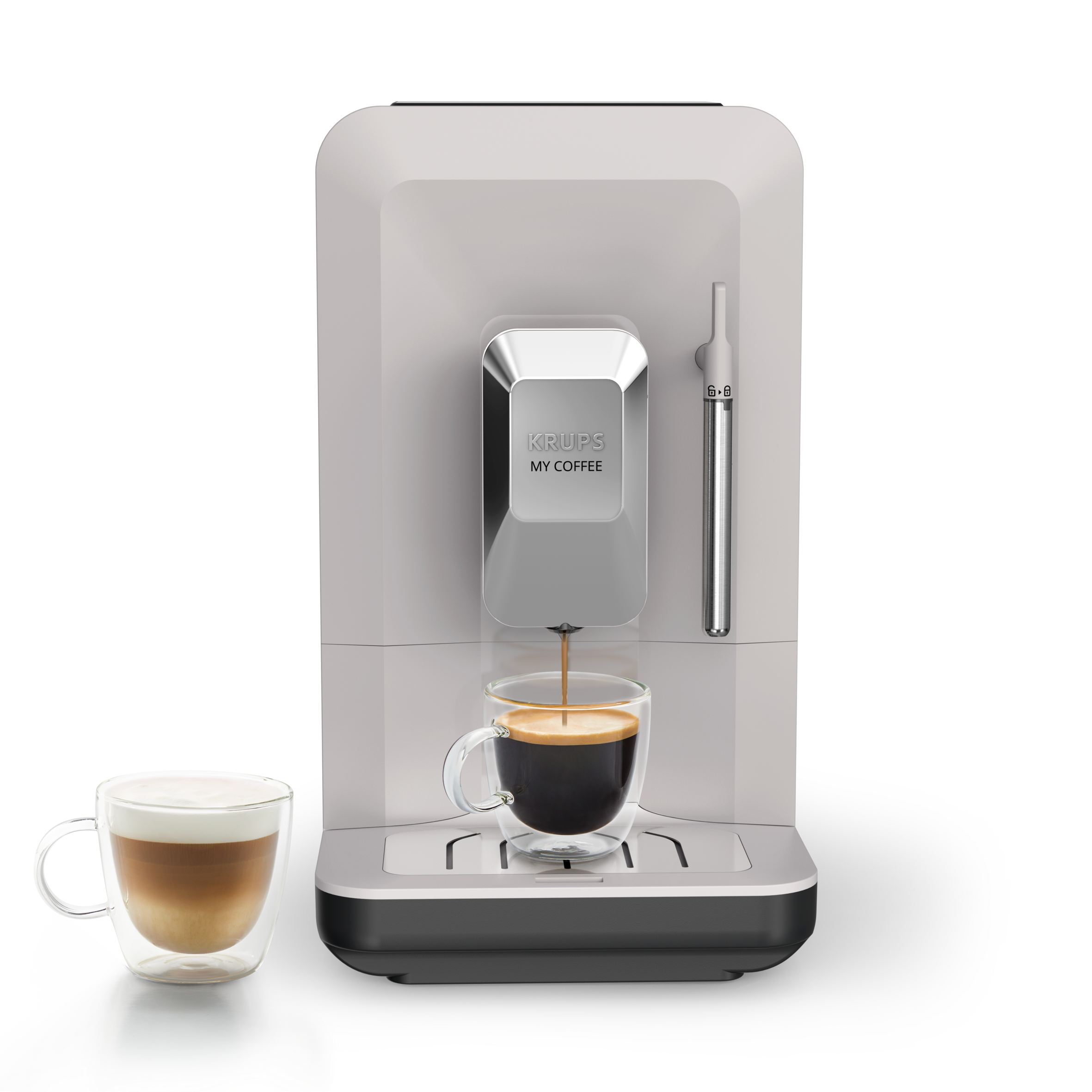 My Coffee +, Machine à café automatique, Café fraîchement moulu, KRUPS