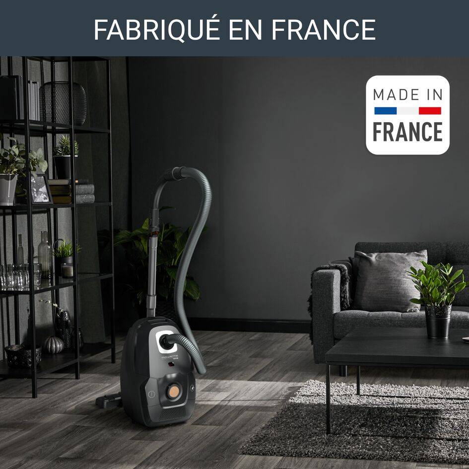 RECONDITIONNÉ Green Force Effitech®, Aspirateur avec sac, 64 dB(A), Puissant, Eco-Conçu