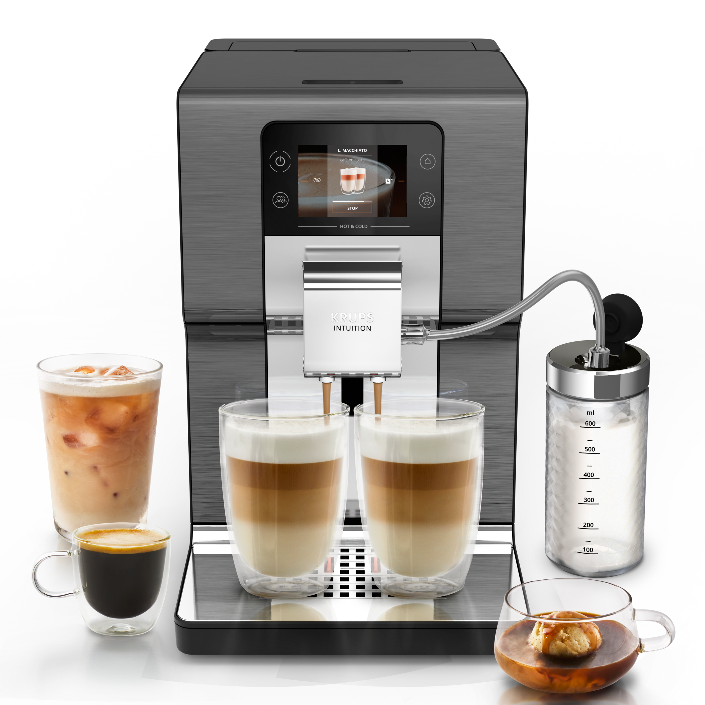 Intuition Experience Hot&Cold, Machine espresso automatique, 36&nbsp;recettes