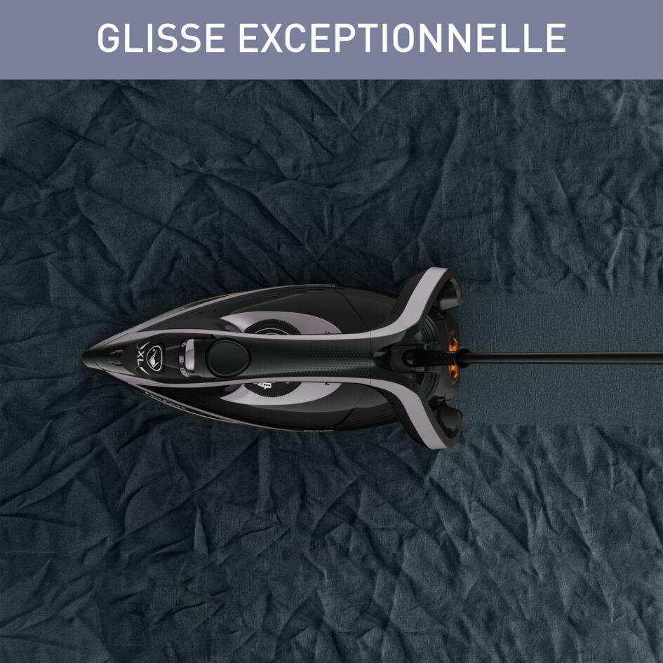 Puregliss, Fer à Repasser Vapeur, 50g/min, Pressing 280 g/min, Filtre Micro-Calc, Calor