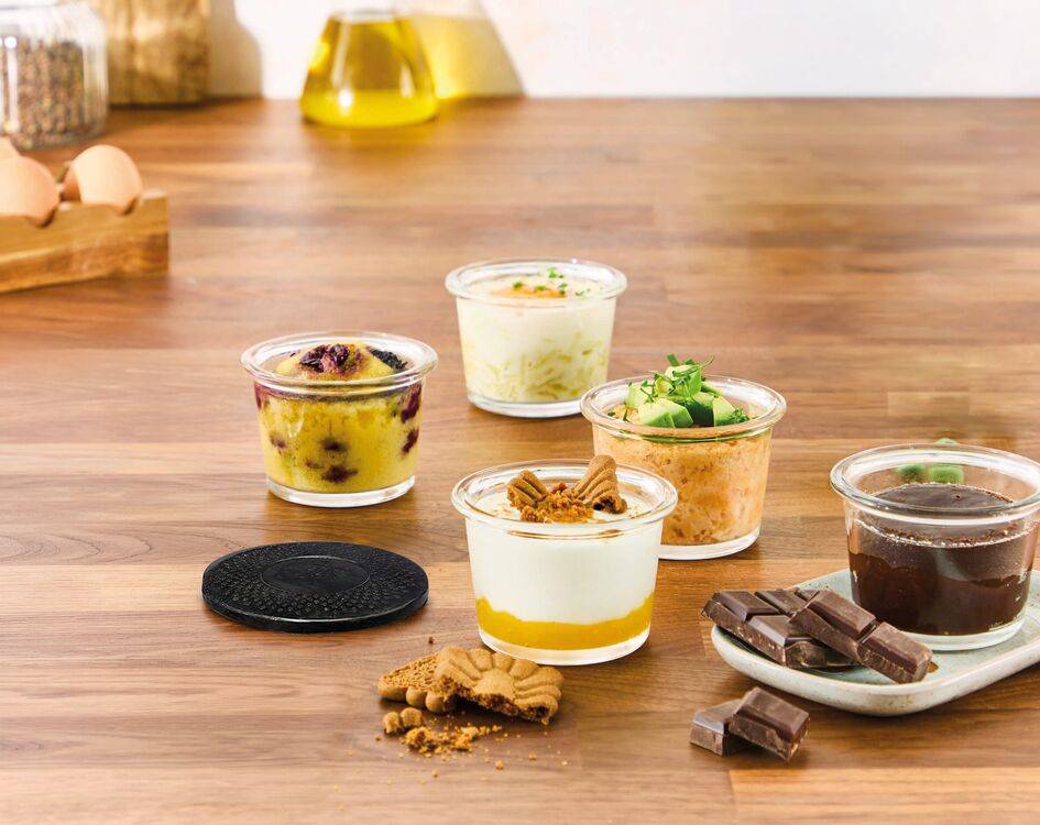 Set de 4 verrines en verre 125 ml X1100003