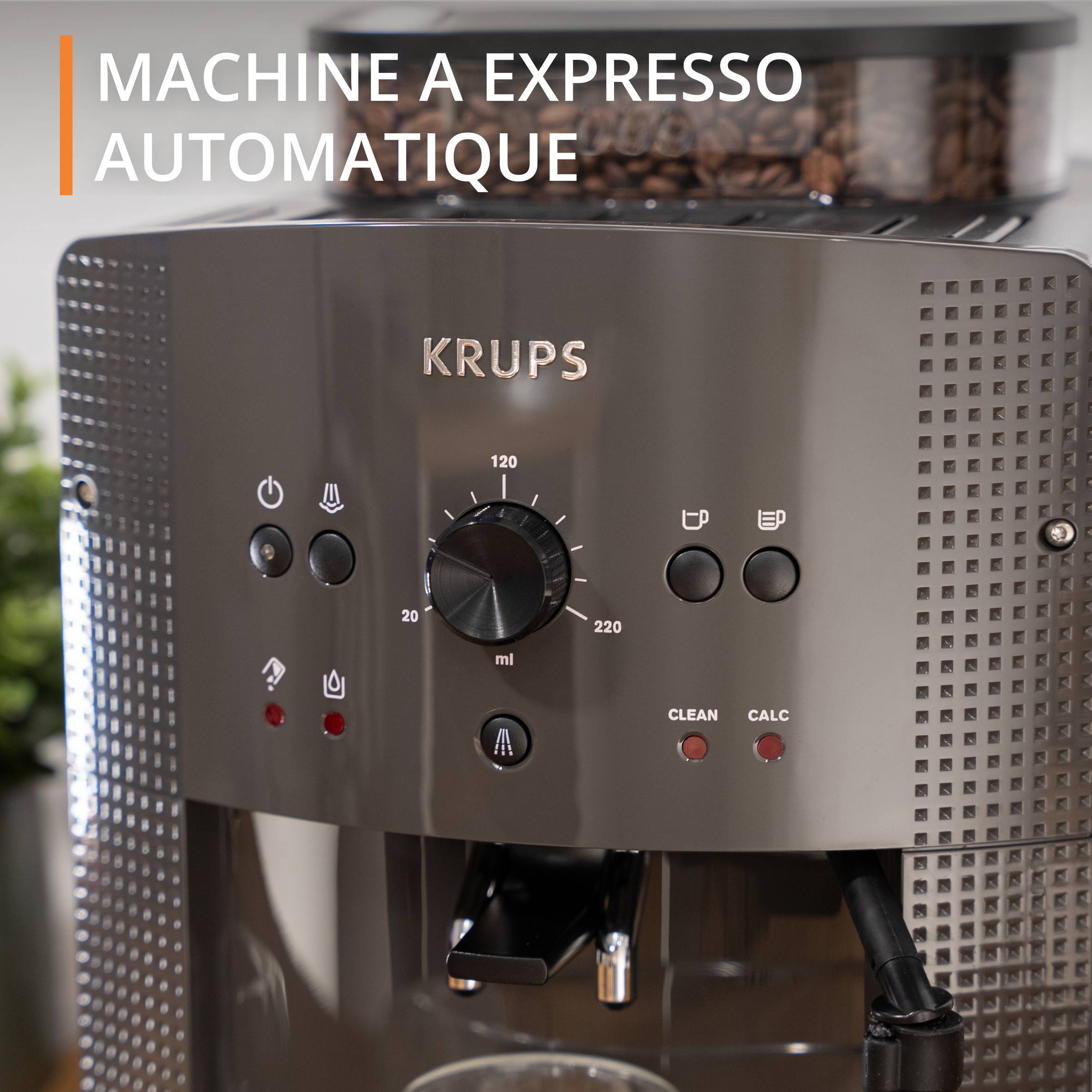 KRUPS Essential grise + accessoire lait