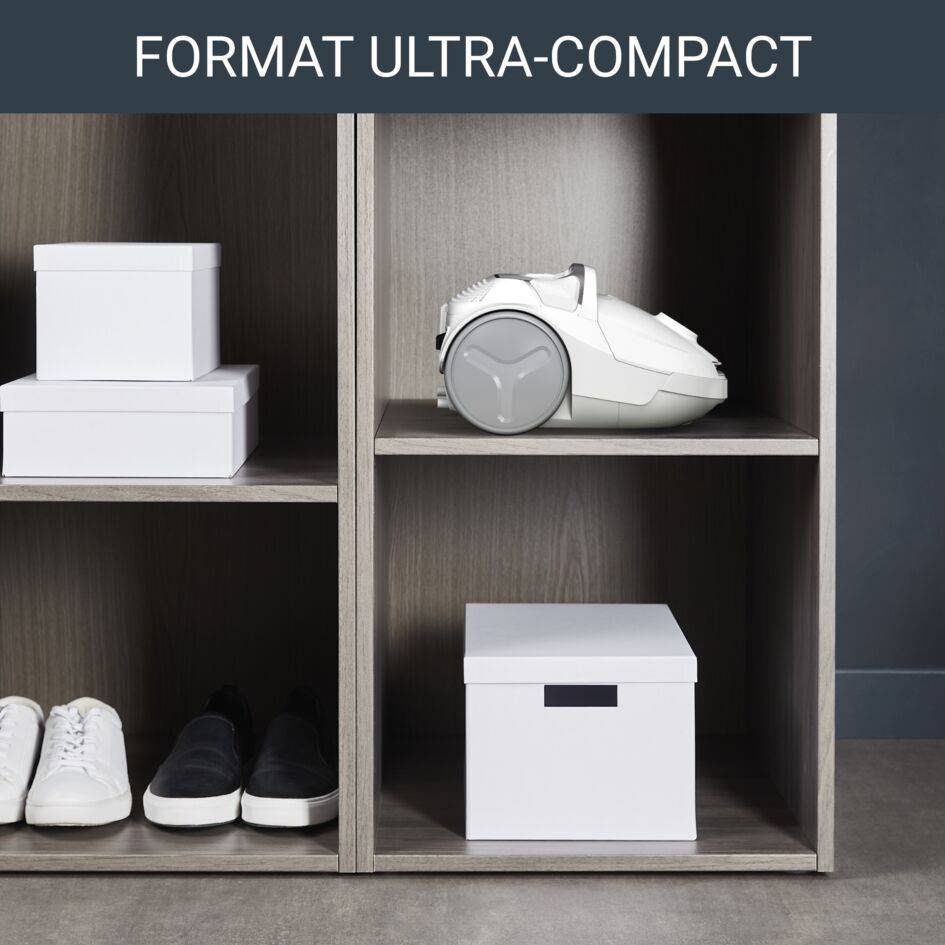 Compact Power, Aspirateur avec sac, 900W max, compact, haute filtration, 3L