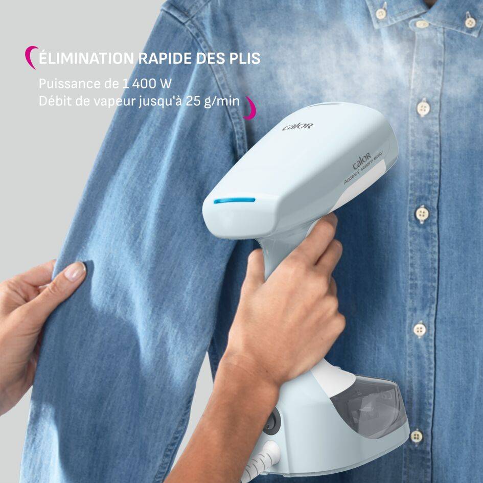 Access Steam Easy, Défroisseur à main, 1 400 W, Débit vapeur de 25 g/min